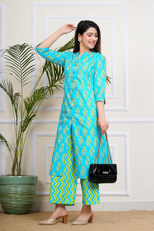 Turquoise Bliss Kurta Set