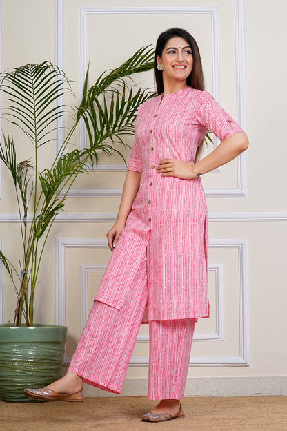 Pink Whisper Kurta Set