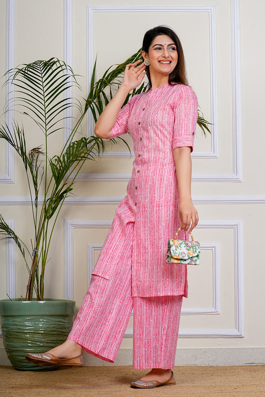 Pink Whisper Kurta Set