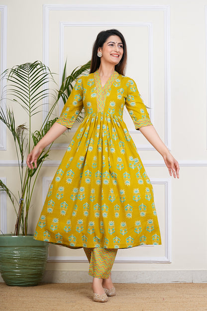 Mustard Charm Kurta Set