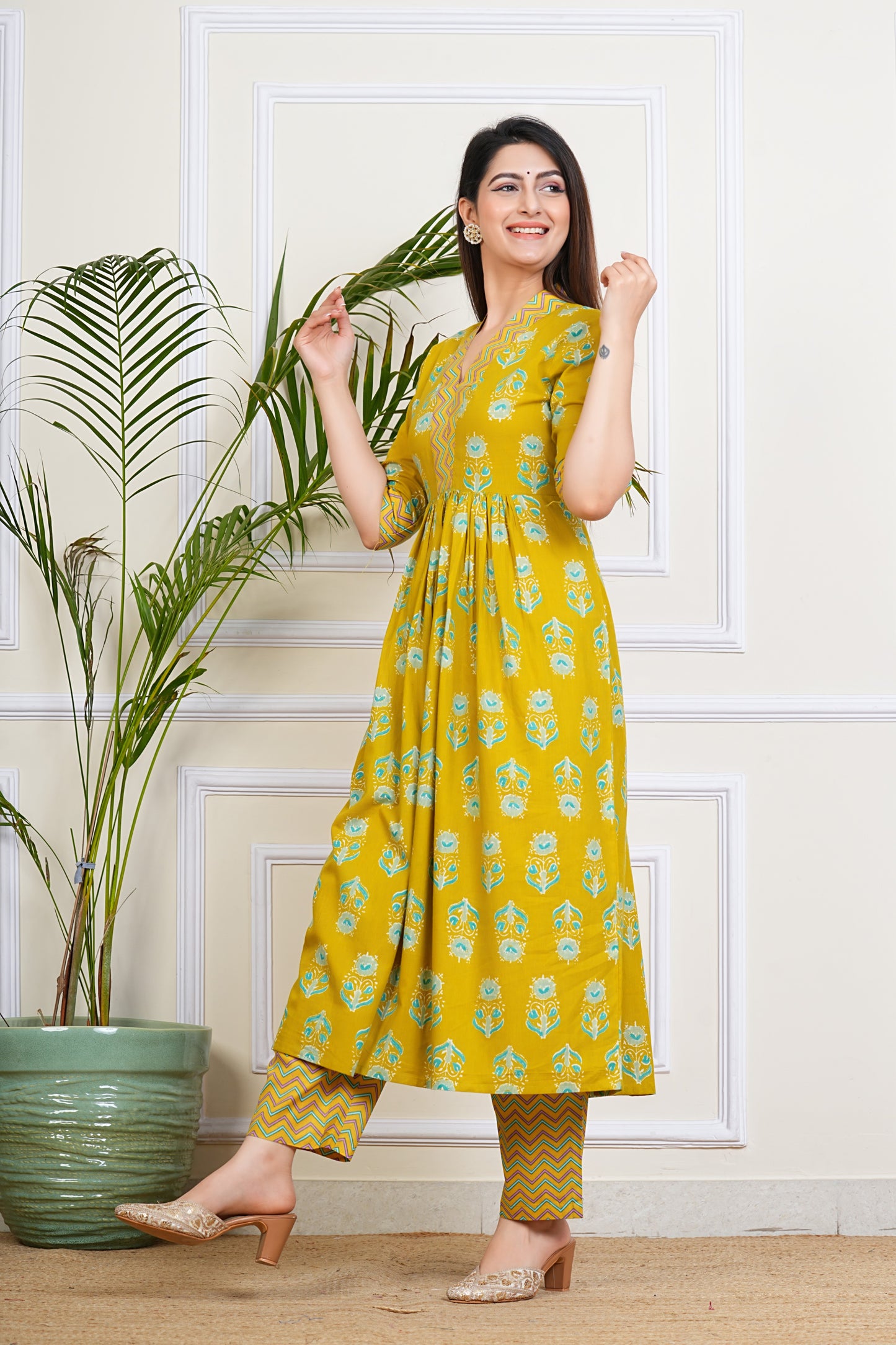 Mustard Charm Kurta Set