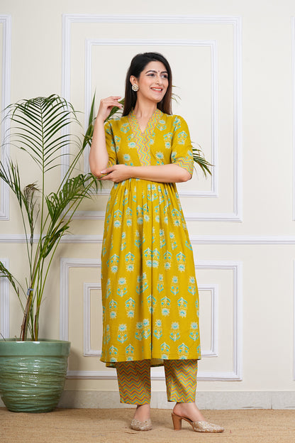 Mustard Charm Kurta Set