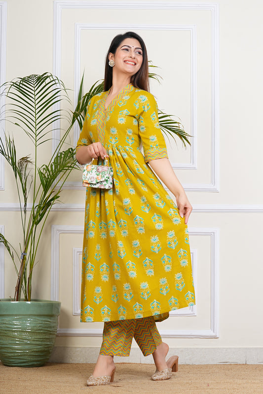 Mustard Charm Kurta Set