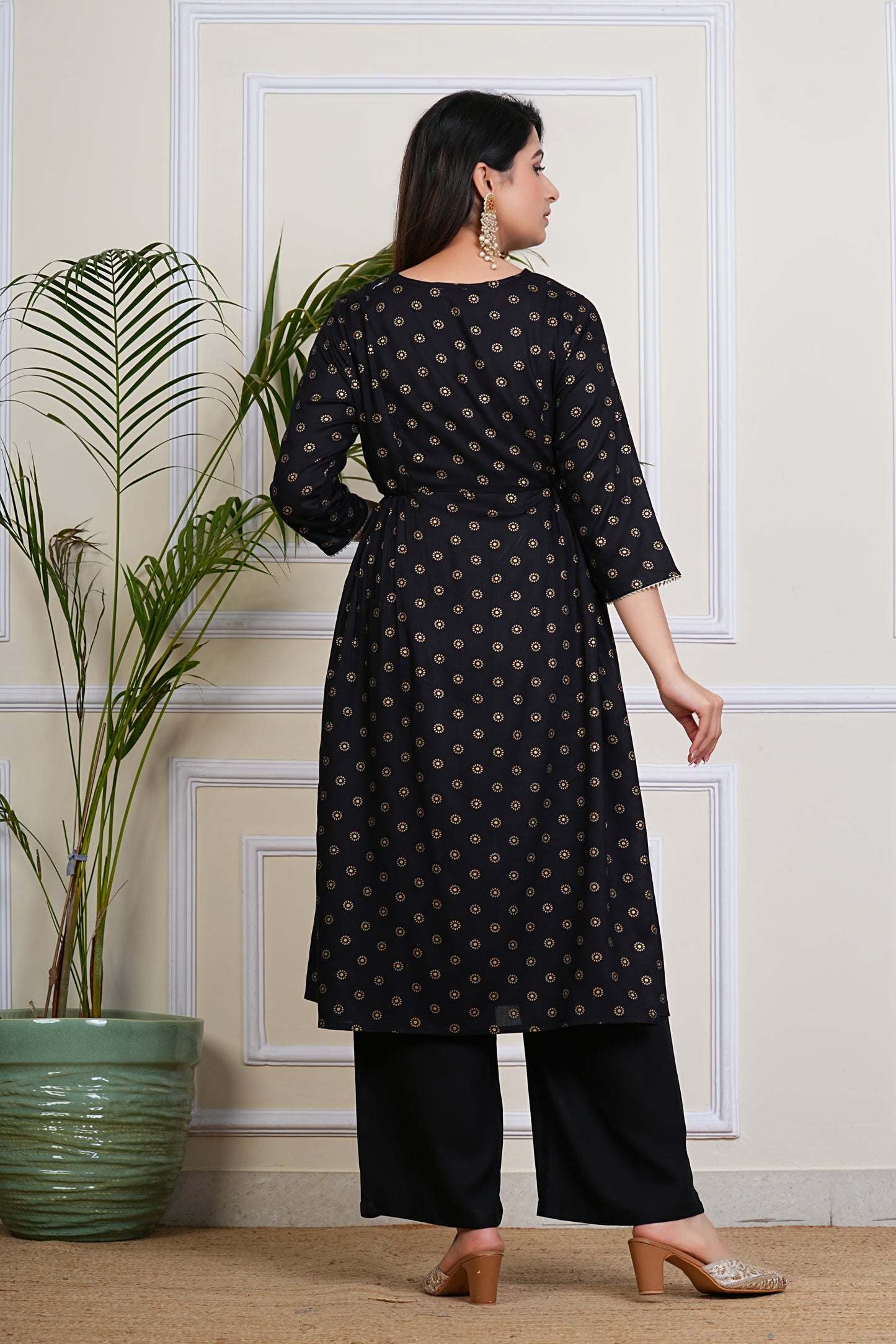 Midnight Grace Kurta Set