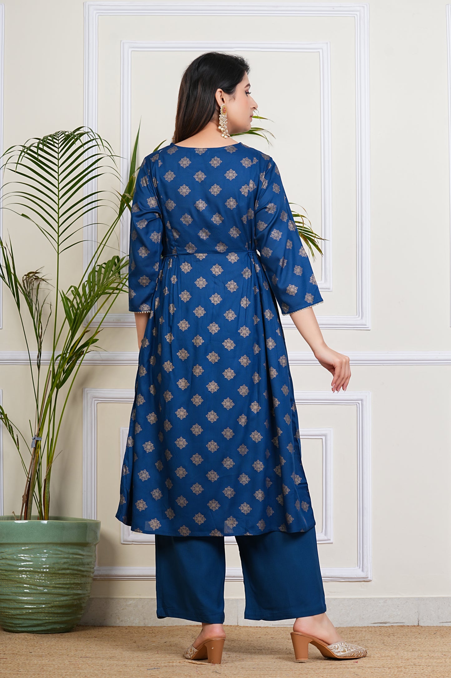 Royal Azure Elegance Kurta Set