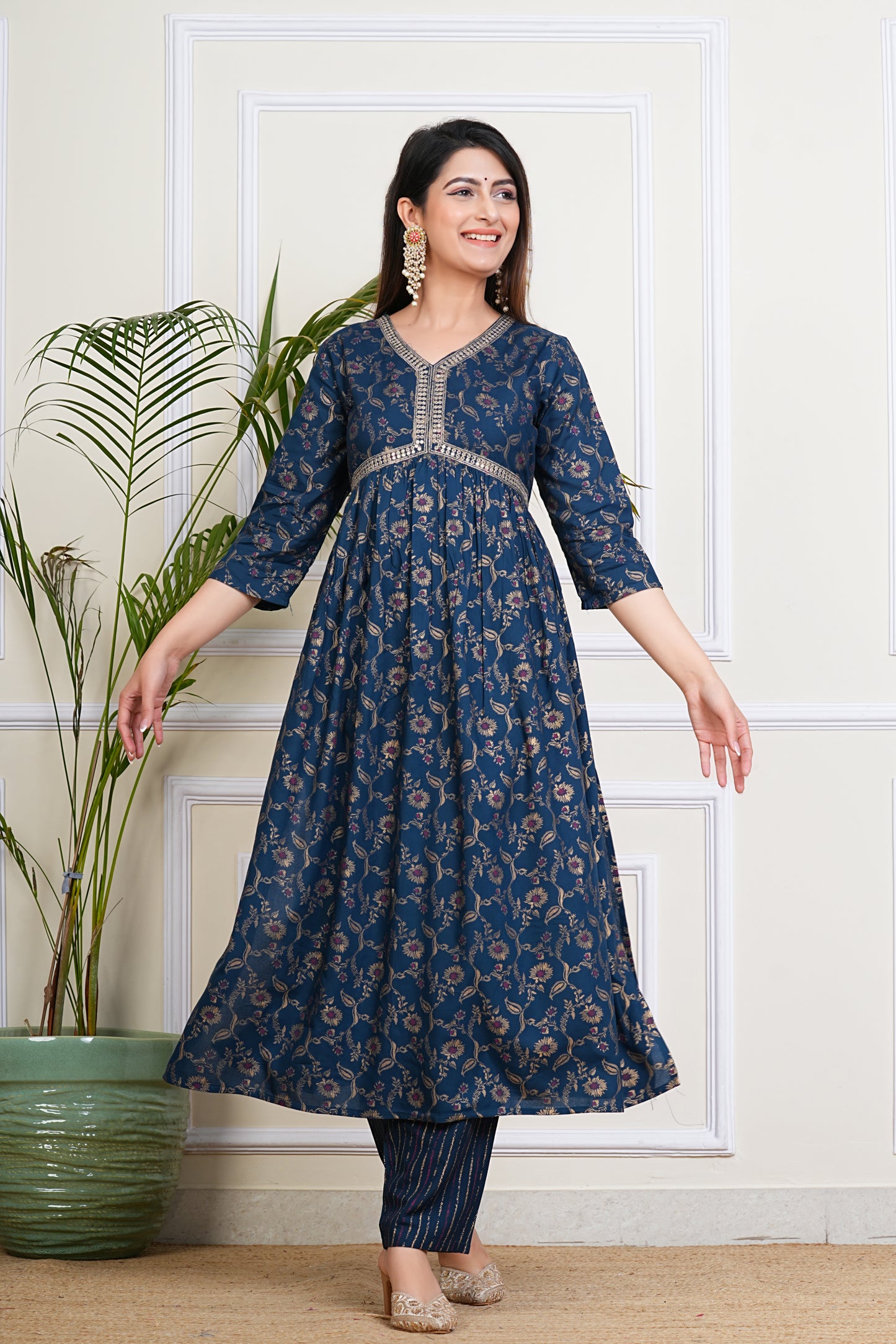 Royal Blue Kurta Set