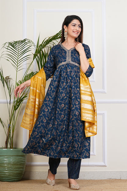 Royal Blue Kurta Set