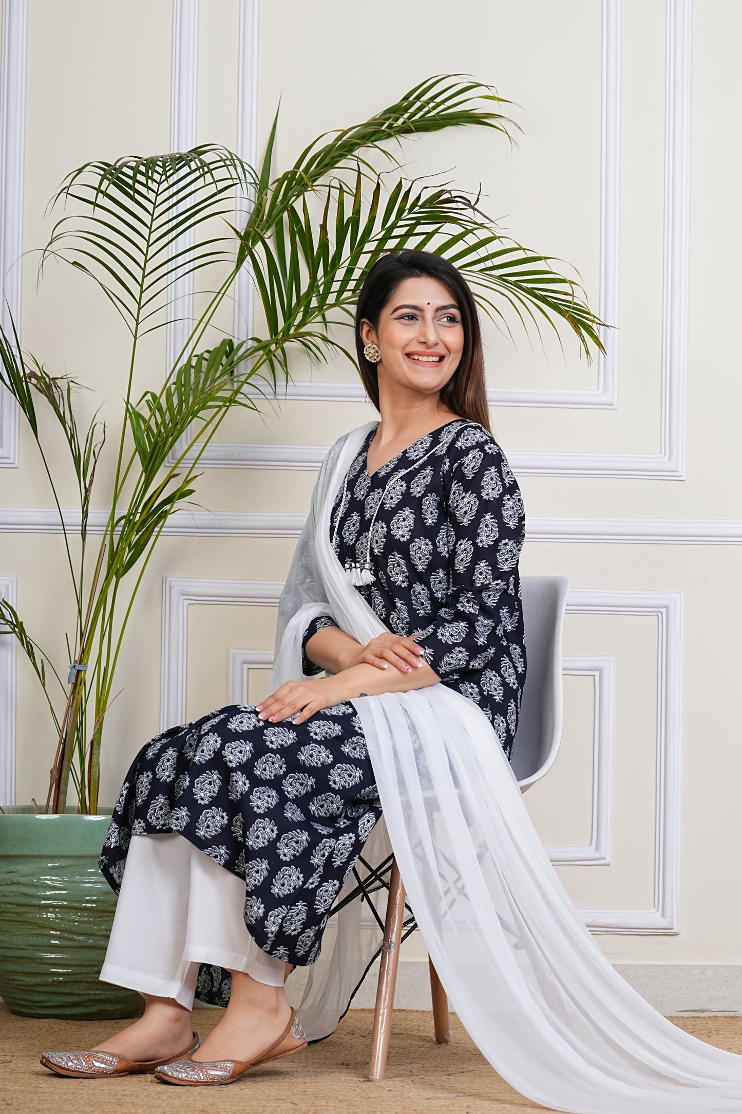 Indigo Grace Kurta Set