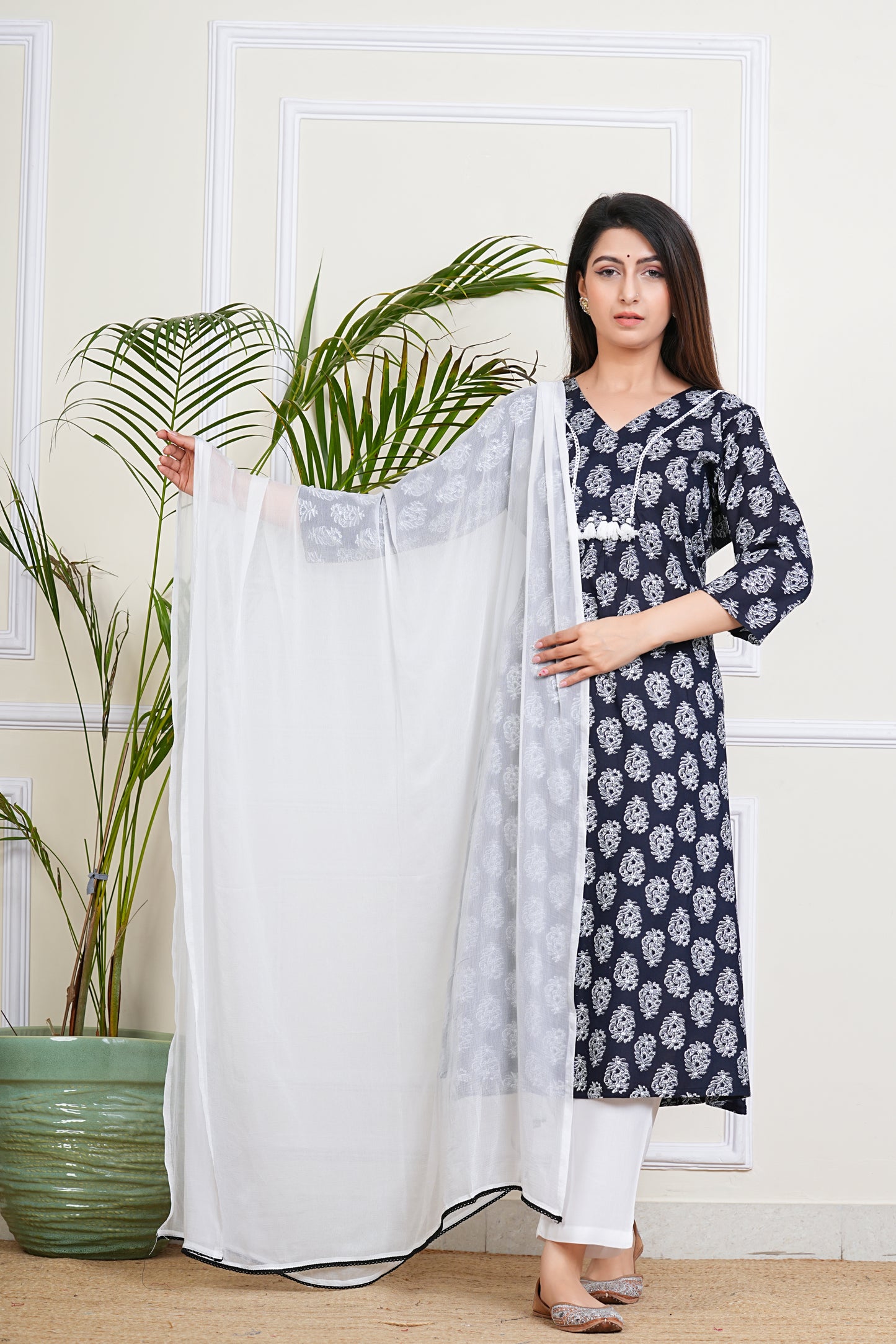 Indigo Grace Kurta Set