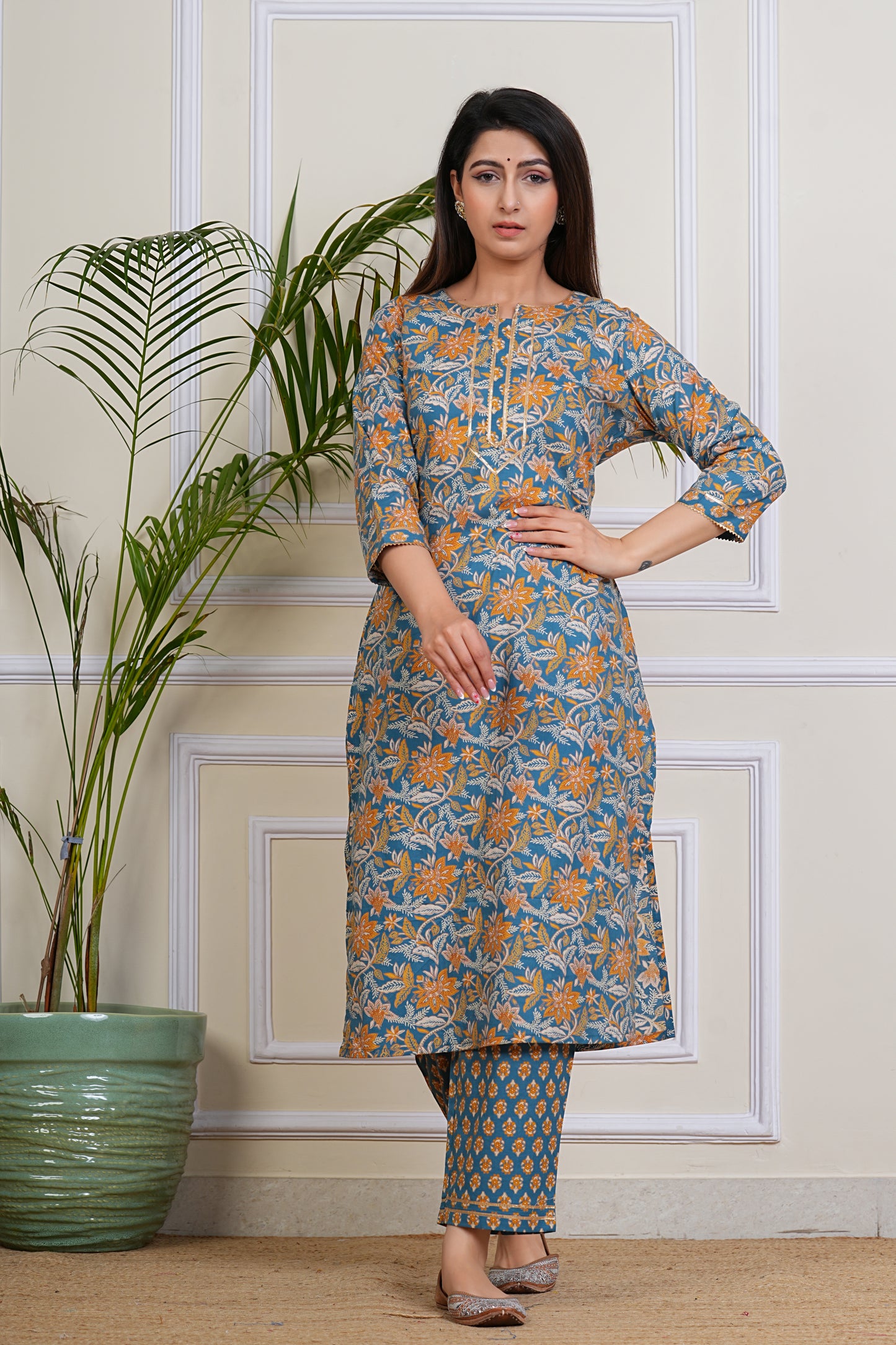 Sunlit Bloom Kurta Set