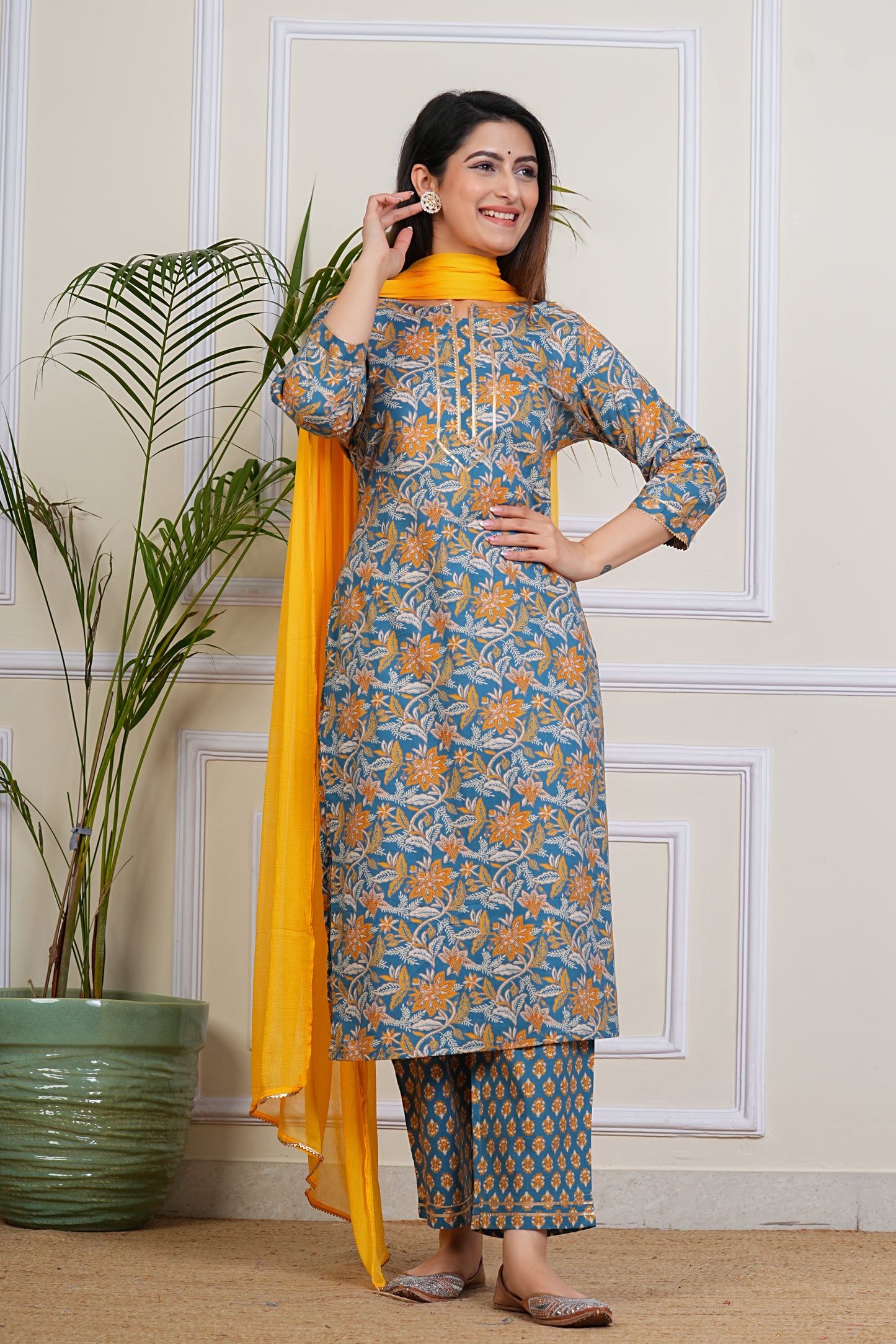 Sunlit Bloom Kurta Set