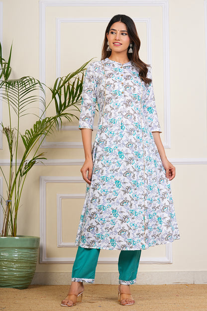 Teal Breeze Kurta Set