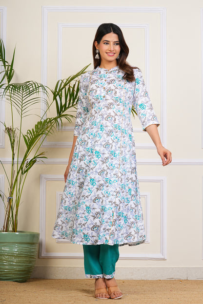 Teal Breeze Kurta Set