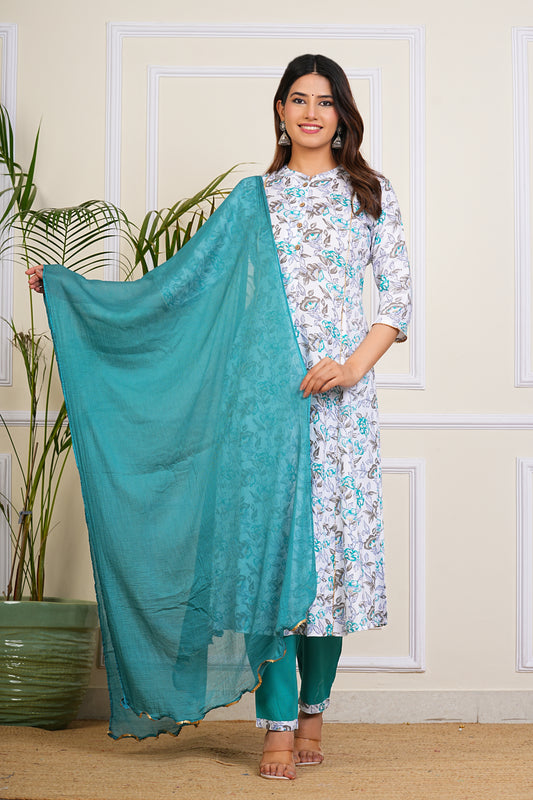 Teal Breeze Kurta Set