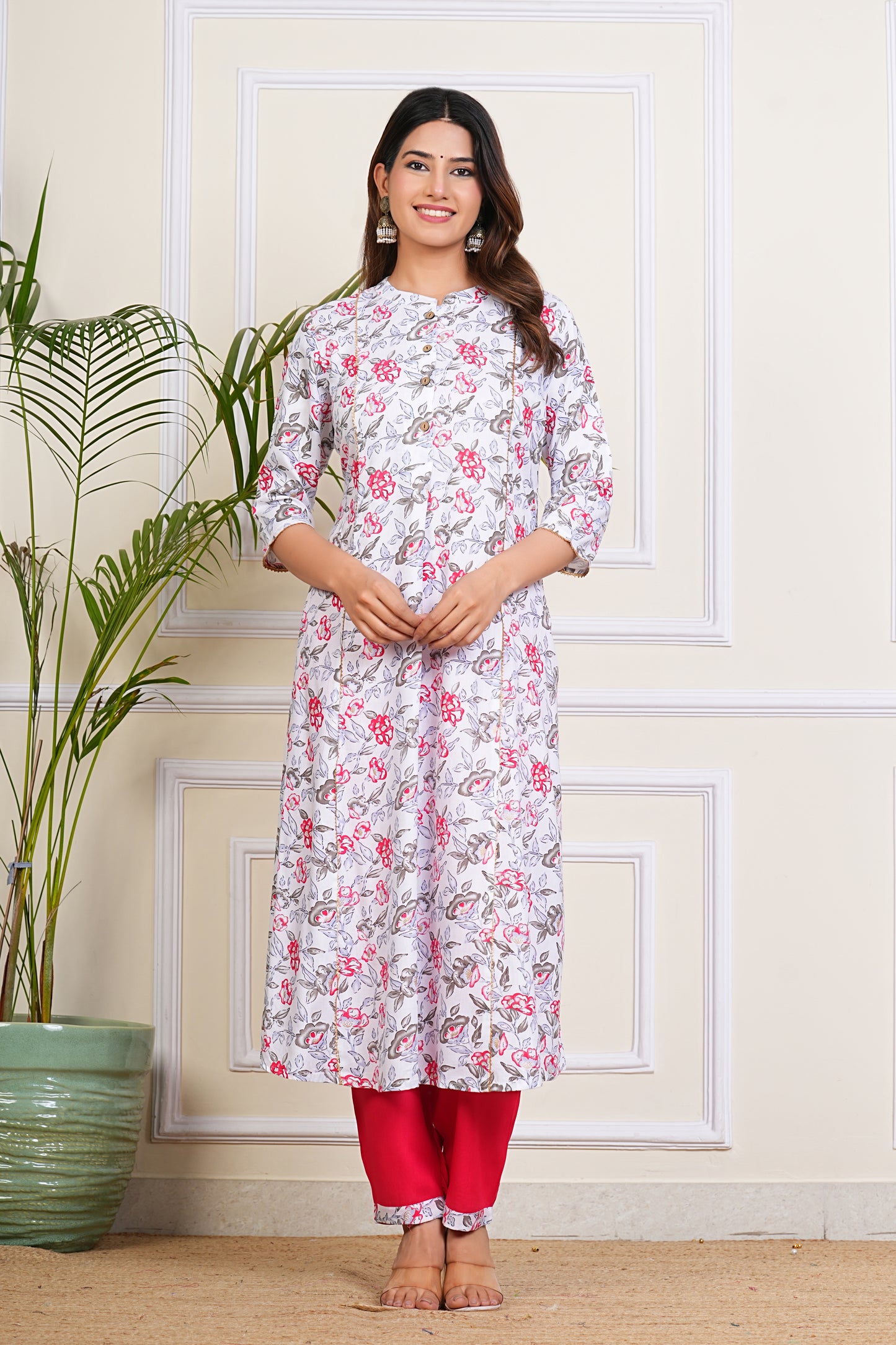 Blossom White Kurta Set