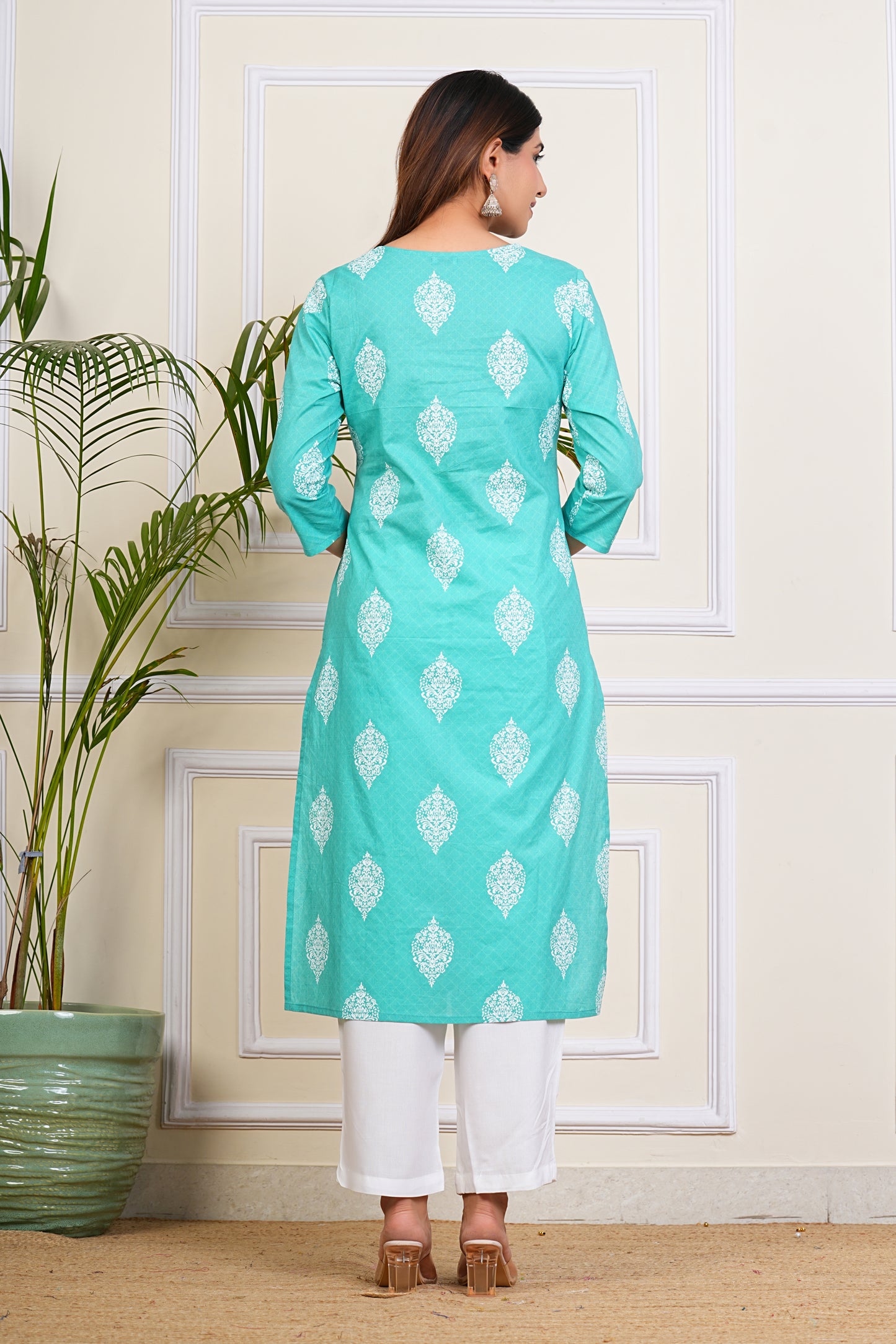 Aqua Elegance Kurta Set