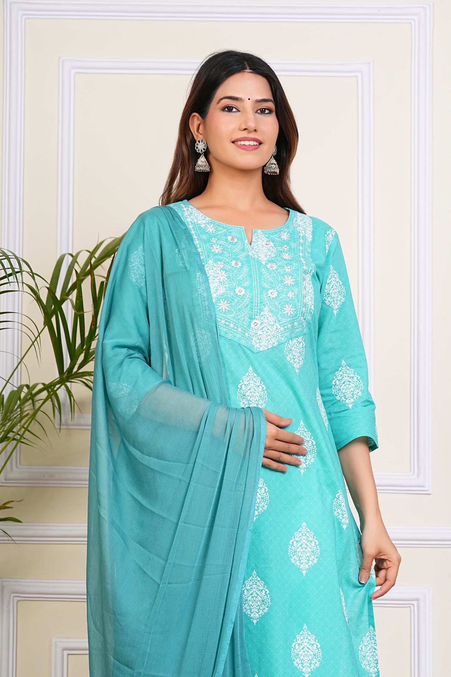 Aqua Elegance Kurta Set