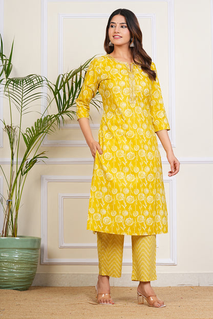 Sunshine Elegance Kurta Set