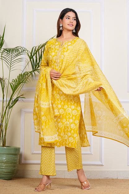 Sunshine Elegance Kurta Set