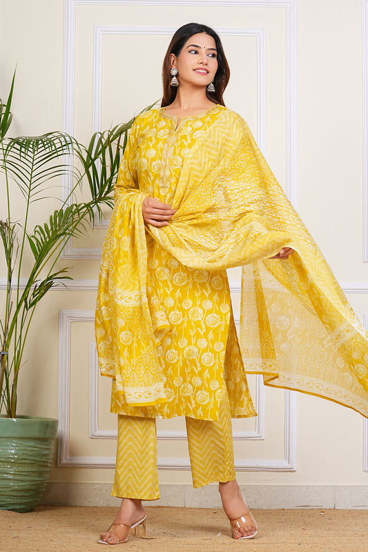 Sunshine Elegance Kurta Set