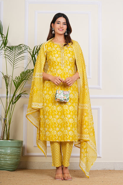 Sunshine Elegance Kurta Set