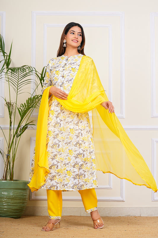 Sunshine Bloom Kurta Set