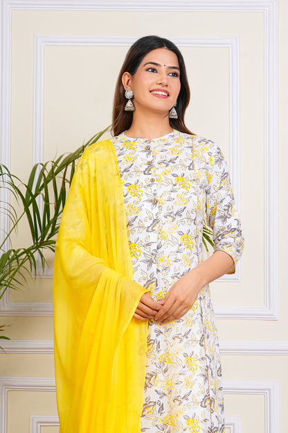 Sunshine Bloom Kurta Set